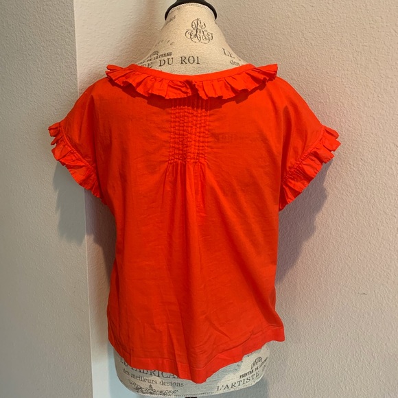 Alex Mill ruffle red blouse - Picture 5 of 8